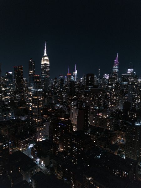 Aerial New York City skyline photography — NYC travel aerial by byag.studio