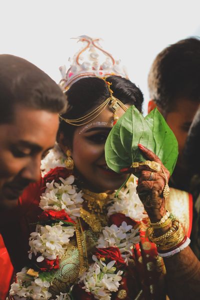 Candid portrait of the bride — Indian wedding event photography by byag.studio
