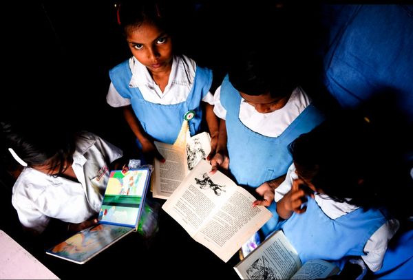 Creative portrait of rural Indian school students — documentary photography by byag.studio